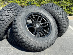 17” black rims 6 lug 6x5.5 Toyota Tacoma 4Runner rims wheels tires MT
