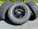 17” black rims 6 lug 6x5.5 Toyota Tacoma 4Runner rims wheels tires MT