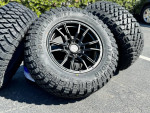 17” black rims 6 lug 6x5.5 Toyota Tacoma 4Runner rims wheels tires MT