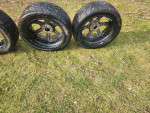 22" 5 lug truck rims with tires very nice