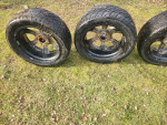 22" 5 lug truck rims with tires very nice