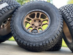 35” tires BFG 17” bronze Jeep Wrangler Gladiator rims 5x127 wheels A/T