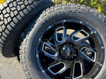 20” 6x5.5 rims off road Chevy GMC Sierra Silverado Ram wheels AT tires