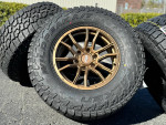 17” bronze 6x5.5 rims Falken AT4w A/T tires wheels Toyota Chevy 33”