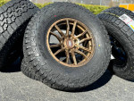 17” bronze 6x5.5 rims Falken AT4w A/T tires wheels Toyota Chevy 33”