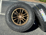 17” bronze 6x5.5 rims Falken AT4w A/T tires wheels Toyota Chevy 33”