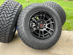 17" TRD PRO wheels Toyota Tacoma 4Runner Sequoia black rims tires