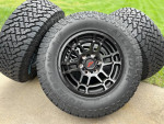 17" TRD PRO wheels Toyota Tacoma 4Runner Sequoia black rims tires