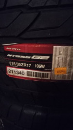 Tires 315/35/17  Nitto new pair