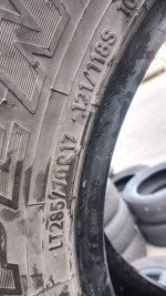 Tires, set of four used like new LT 285/70/R17 load range E 10 ply