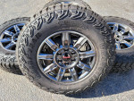 18" GMC SIERRA AT4X WHEELS AND LT275/70r18 GOODYEAR TIRES * NEW 2024