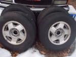 Set of 4 GM Truck Wheels with Tires