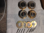 Dayton 6391 direct Bolt on with Hardware emblems and caps