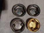 Dayton 6391 direct Bolt on with Hardware emblems and caps