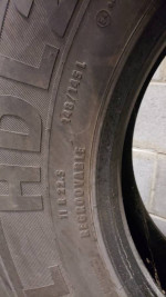 Used Continental 11-22.5 HDL2 DL Set of 4