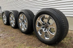 Chevrolet Silverado 20 inch almost brand new chrome rims with tires