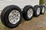 2022 Chevrolet Silverado 17 inch almost new factory rims with tires
