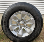 2022 Chevrolet Silverado 17 inch almost new factory rims with tires