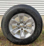 2022 Chevrolet Silverado 17 inch almost new factory rims with tires