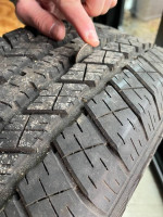 Truck tire on rim 255/70R18