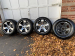 20” Dodge ram 1500 (3) original rims and like new tires and (1) spare
