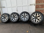 20” Ford F-150 rims and tires.