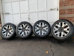 20” Ford F-150 rims and tires.