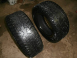 TWO 16"-225-60-16  GENERAL ALTIMAX ARTIC STUDDED SNOW TIRES
