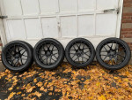 20” 5-114 staggered rims wheels American muscle