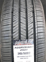 245/50/17 NEW TIRES ARISUN SET OF 4 OR SALE BY SINGLE TIRE