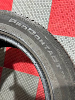 2x Used 225/50 R17 Continental ProContact TX Tires 6/32 Tread