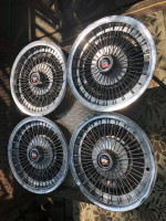 Set of 4 1960s/1970s Buick Wire Wheel Covers