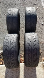 4 Used Goodyear Assurance TripleTred All-Season Tires size 225/60R16