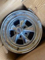 15” chrome Cragar 5-lug wheels 5x4.5 or 5x4.75