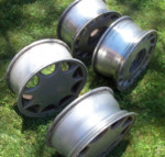 Nissan Maxima factory alloy rims. 15" w/ center caps, 89-94, two pairs