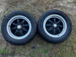 2x 1968-1979 VW Beetle Bug Ghia 4 Lug EMPI Wheels & Tires Set Pair
