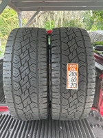 LT285/60R20 PAIR 2TIRES CONTINENTA 70%LIFE NO REPAIRS 2021