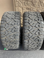 22 inch Akuza Lucana chrome wheels with 33x12.50x22 tires