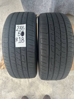 235/50R18 PAIR 2TIRES COOPER ULTRA 80%LIFE 2021 NOT REPAIRS