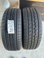235/60R18PAIR 2TIRES NITTO CROSSTEK 2020 90%LIFE NOT REPAIRS