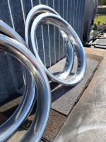 @@ SET OF 4 -8 INCH FACTORY CORVETTE RALLY STEEL WHEELS @