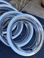 @@ SET OF 4 -8 INCH FACTORY CORVETTE RALLY STEEL WHEELS @