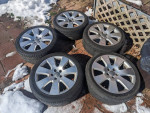 Five 18s Audi wheels tires