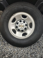 New Chevy Express 8 lug 16 inch wheels with Bridgestone tires