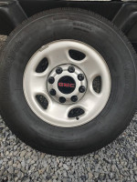 New Chevy Express 8 lug 16 inch wheels with Bridgestone tires
