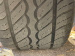 Set of 4 P275/55R20 Tires on Vision Wheel Legend Chrome Rims