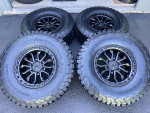 (4) NEW 17X9 TIS OFF-ROAD BLACK WHEELS AND NEW TIRES 35X12.50X17