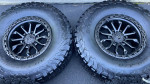 (4) NEW 17X9 TIS OFF-ROAD BLACK WHEELS AND NEW TIRES 35X12.50X17