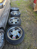 22 inch Shooz Chrome wheels rims and Yokohama tires
