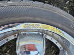 22 inch Shooz Chrome wheels rims and Yokohama tires